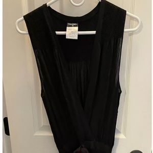 SOLD******CHANEL vintage evening dress black 40